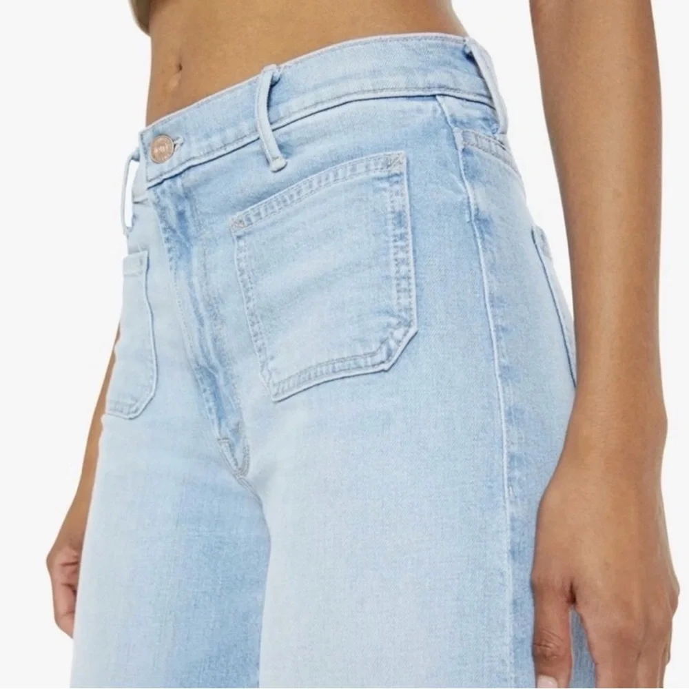 New $268 Mother Patch Pocket Undercover Sneak Jeans Friendly Reminder 28 NWT - Picture 5 of 10